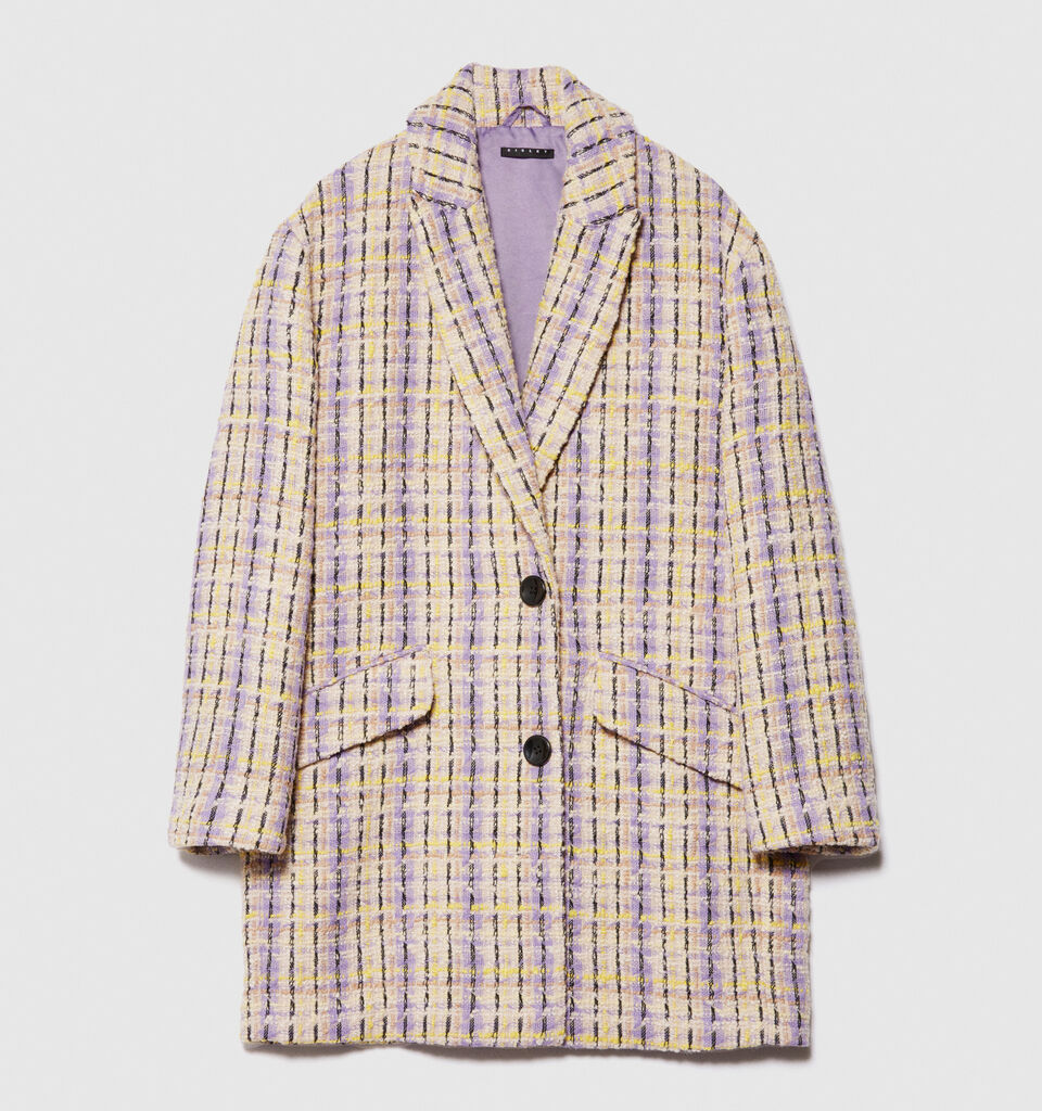 Yarn dyed bouclè jacket - women's jackets - Multi-color | Sisley image number 6